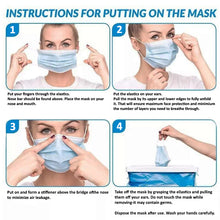 Load image into Gallery viewer, Fluid-Resistant Face Mask- 3 ply FDA, CE, ISO 13485 (Box of 50 pc)