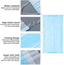 Load image into Gallery viewer, Fluid-Resistant Face Mask- 3 ply FDA, CE, ISO 13485 (Box of 50 pc)