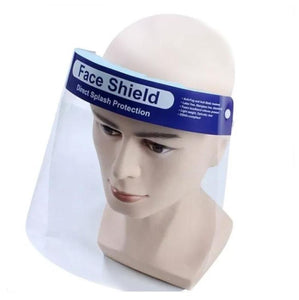 Face Shield Visor Full Protection Cap Wide Visor Resistant Spitting Anti-Fog Lens -10 Pack