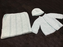 Load image into Gallery viewer, Hand Knitted Ultra Soft Pure Wool Baby Coat and Blanket