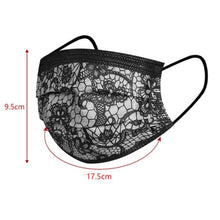 Load image into Gallery viewer, 50 PCS FASHION WOMEN LACE MASKS DISPOSABLE PROTECTION FACE MASK
