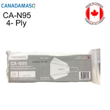 Load image into Gallery viewer, CANADAMASQ CA-N95 4 Ply Flat-Fold Respirator - (10 PCS) Made in Canada -White
