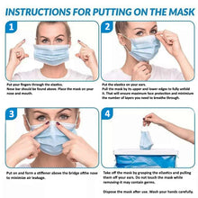 Load image into Gallery viewer, Fluid-Resistant Face Mask- 3 ply FDA, CE, ISO 13485 (Box of 50 pc)
