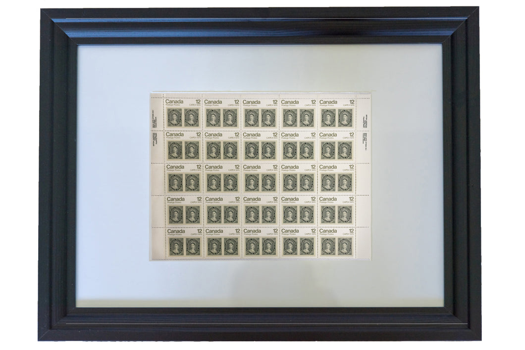 Framed Stamp - CAPEX '78 Queen Victoria #753 Canada 12¢ 1978 Pane of 25