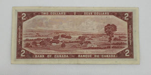 1954 Bank OF Canada $2 Dollars Note